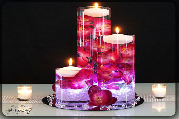 شمع های زیبا مراسم عروسی 